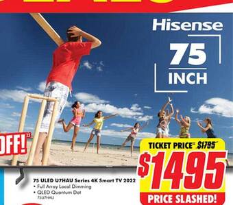 The Good Guys 75 uled u7hau series 4k smart tv 2022 offer