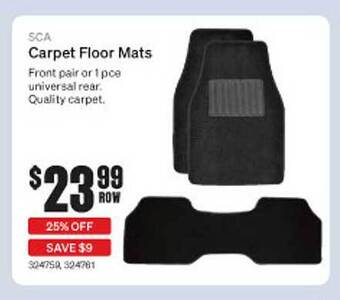 SuperCheap Auto Sca carpet floor mats offer