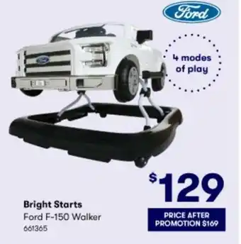 BIG W Bright Starts Ford F-150 Walker offer