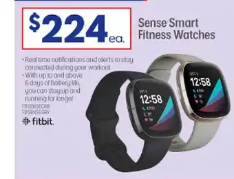 Officeworks Fitbit sense smart fitness watches offer