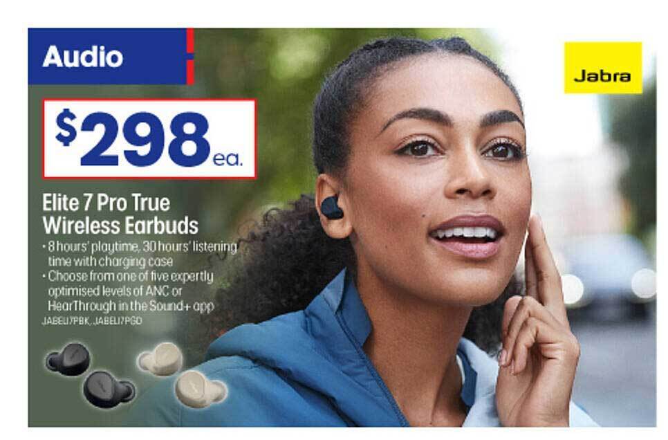 Jabra elite 7 pro true wireless earbuds offer at Officeworks