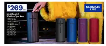 Officeworks Ultimate ears megaboom 3 wireless speakers offer