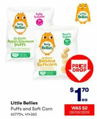 BIG W Little Bellies Puffs and Soft Corn offer