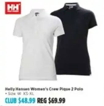 Anaconda Helly Hansen Women's Crew Pique 2 Polo W, XS-XL offer