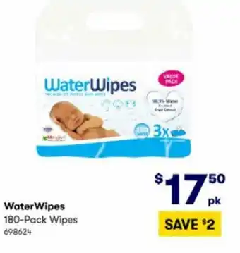 BIG W Water Wipes 180-Pack Wipes offer