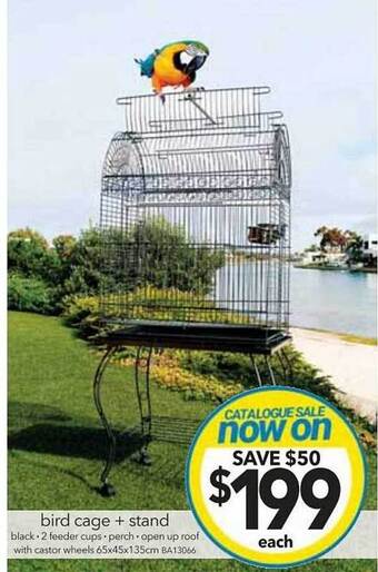 Cheap as Chips Bird cage + stand offer