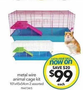 Cheap as Chips Metal wire animal cage kit offer
