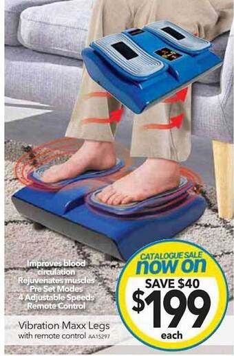 Vibration maxx legs with remote control
