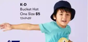 BIG W K-D Bucket Hat One Size offer