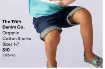 BIG W The 1964 Denim Co. Organic Cotton Short Sizes 1-7 offer