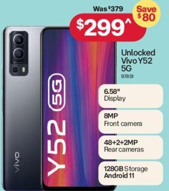 Unlocked Vivo Y52 5G