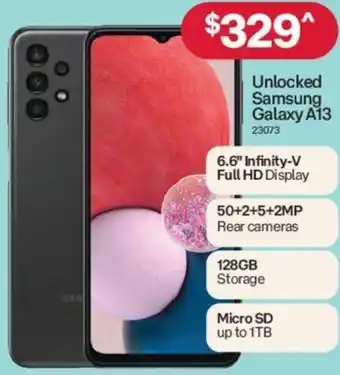 Australia Post Unlocked Samsung Galaxy A13 offer