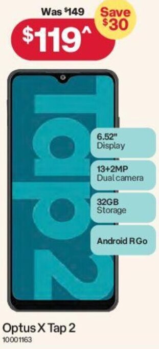 Australia Post Optus X Tap 2 offer