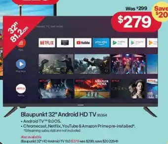 Australia Post Blaupunkt 32" Android HD TV offer