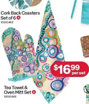 Australia Post Tea Towel & Oven Mitt Set offer