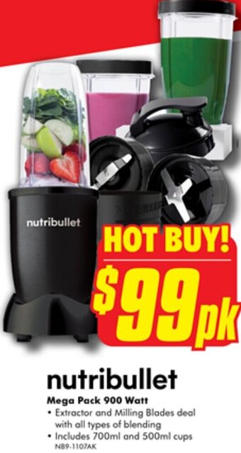 The Good Guys nutribullet Mega Pack 900 Watt offer