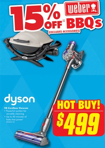 The Good Guys dyson V8 Cordless Vacuum offer