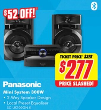 The Good Guys Panasonic Mini System 300W offer