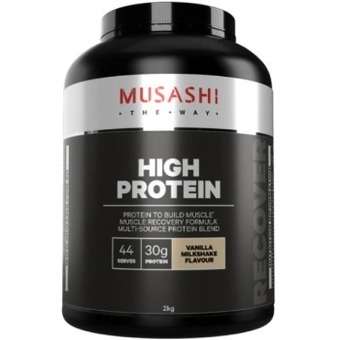 healthylife Musashi high protein vanilla milkshake, 2kg offer