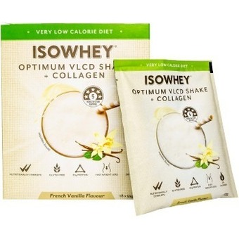 healthylife Isowhey vlcd (very low calorie diet) & collagen shake french vanilla 18x55g offer
