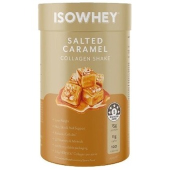 healthylife Isowhey salted caramel collagen shake 490g offer