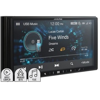 Autobarn Alpine 7” 160w av carplay android auto receiver offer