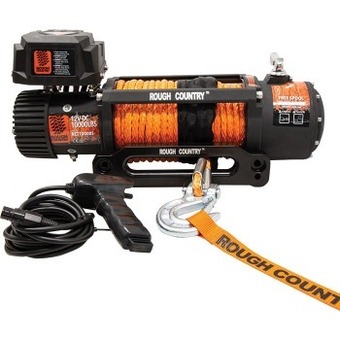 Autopro Rough country 10000lbs electric 4x4 recovery winch with synthetic rope offer