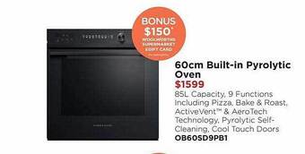 Bing Lee 60cm built-in pyrolytic oven offer