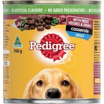 IGA Pedigree wet dog food 700g selected varieties offer