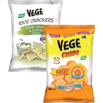 IGA Ajitas vege chips 100g or rice crackers 75g selected varieties offer