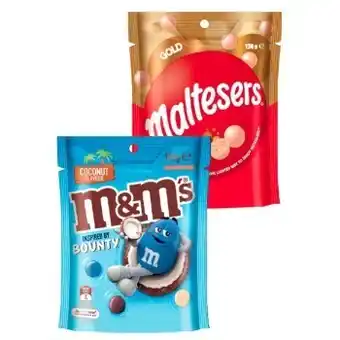 Coles Mars m&ms or maltesers 120g-180g offer