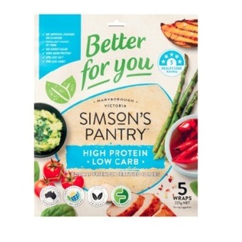 Simson's pantry better for you wraps 210g-225g