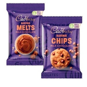 Coles Cadbury baking chocolate blocks, chips or melts 180g-225g offer