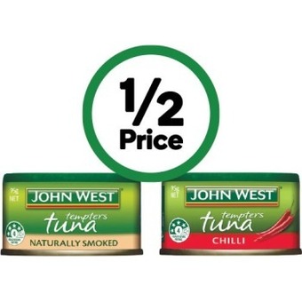 Woolworths John west tuna tempters 95g offer
