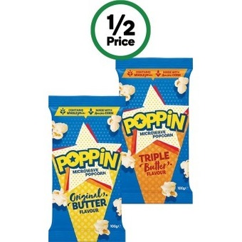 Poppin popcorn microwave 85-100g