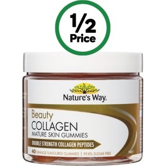 Woolworths Nature’s way beauty collagen mature skin gummies pk 40~ offer