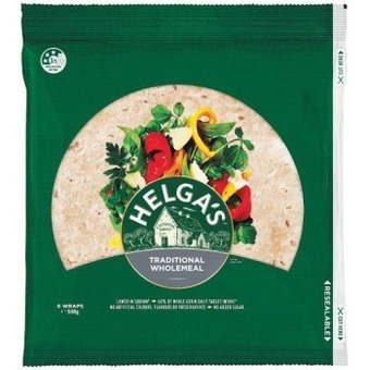 Woolworths Helga’s wrap varieties 250-508g pk 5-8 – excludes lower carb & prebiotic offer