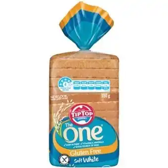 Woolworths Tip top the one gluten free white or wholemeal sandwich slice bread loaf 550g offer