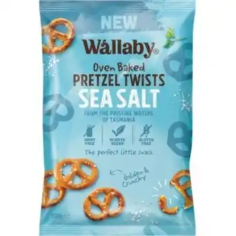 Woolworths Wallaby pretzels 100-120g – from the health food aisle offer