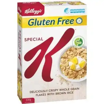Woolworths Kellogg’s special k gluten free breakfast cereal 330g offer