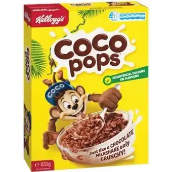 Woolworths Kellogg’s crunchy nut corn flakes 640g or kellogg’s coco pops 650g offer