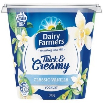 Woolworths Dairy farmers thick & creamy yoghurt 600g offer