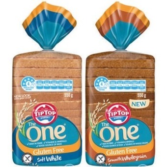 Coles Tip top the one gluten free bread 550g offer