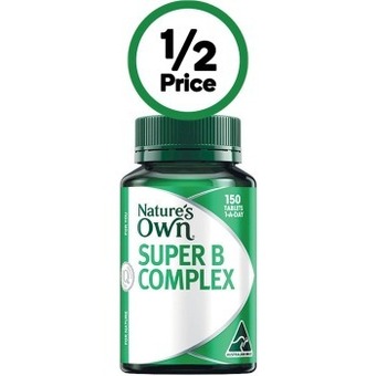 Woolworths Nature's own super b complex tablets pk 150* offer