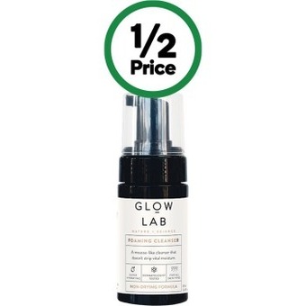 Woolworths Glow lab foaming cleanser 85ml offer