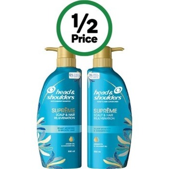 Woolworths Head & shoulders supreme shampoo or conditioner 550ml offer