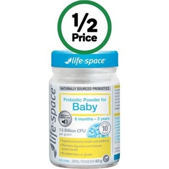 Woolworths Life-space probiotic powder for baby 40g* offer