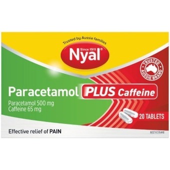 Woolworths Nyal paracetamol plus caffeine pk 20~ offer