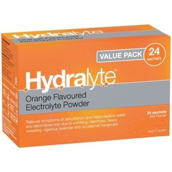 Woolworths Hydralyte sachets orange pk 24~ offer