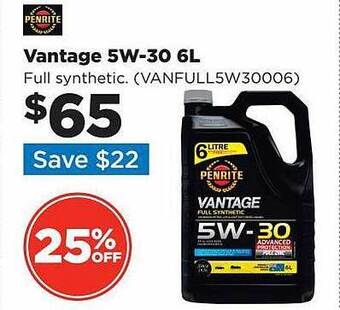 Repco Penrite vantage 5w-30 6l offer